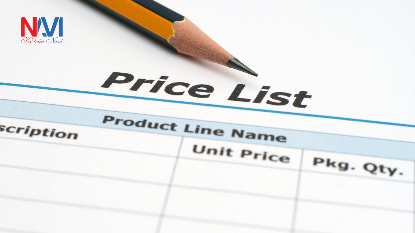 Bảng báo giá dịch vụ kế toán