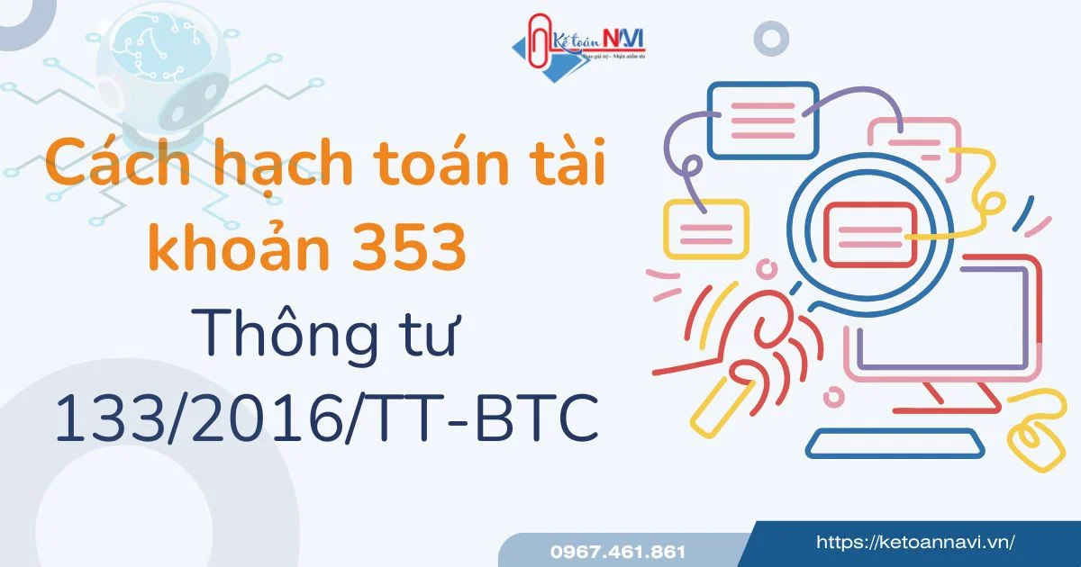 hạch toán tài khoản 353 theo tt133
