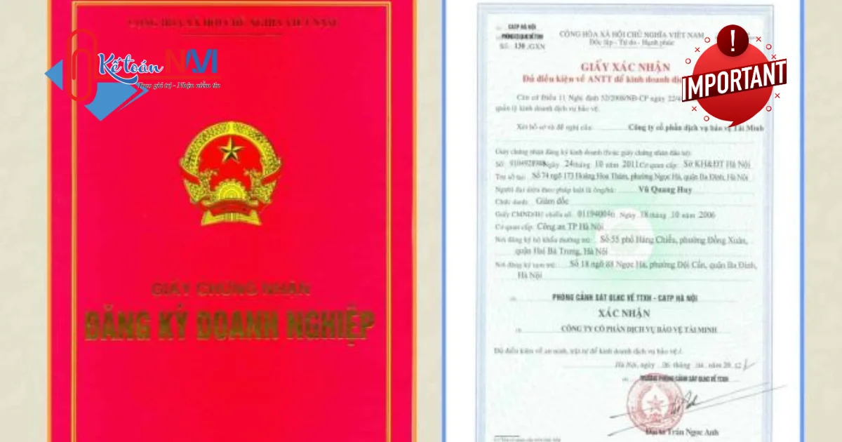 Giấy tờ quan trọng khi thành lập công ty thương mại và dịch vụ