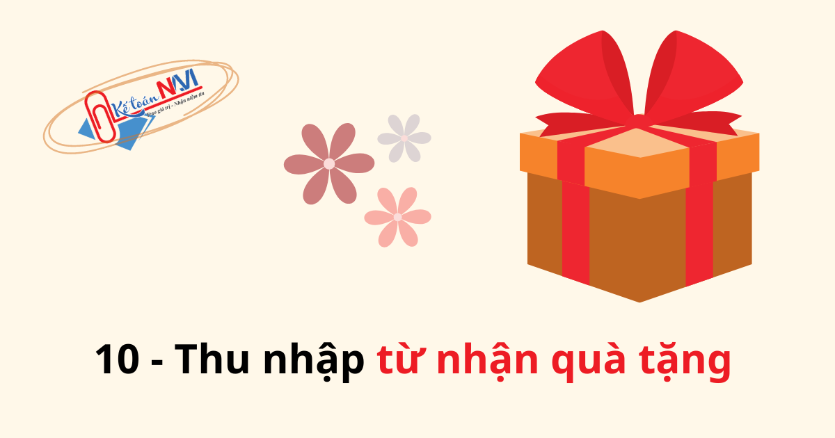 Thu nhập từ nhận quà tặng