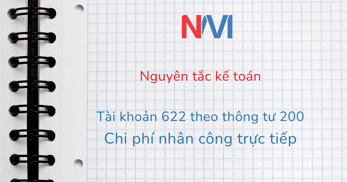 nguyên tắc kế toán tài khoản 622 theo thông tư 200