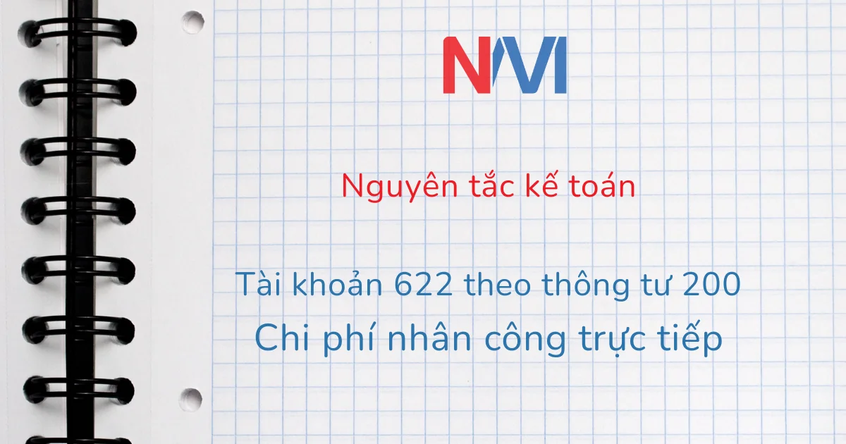 nguyên tắc kế toán tài khoản 622 theo thông tư 200