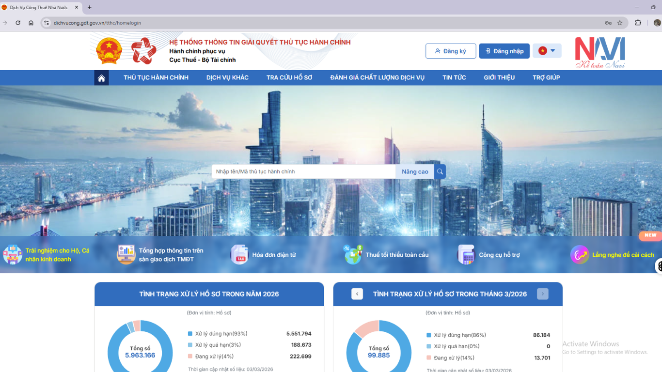 Hướng dẫn nộp báo cáo tài chính