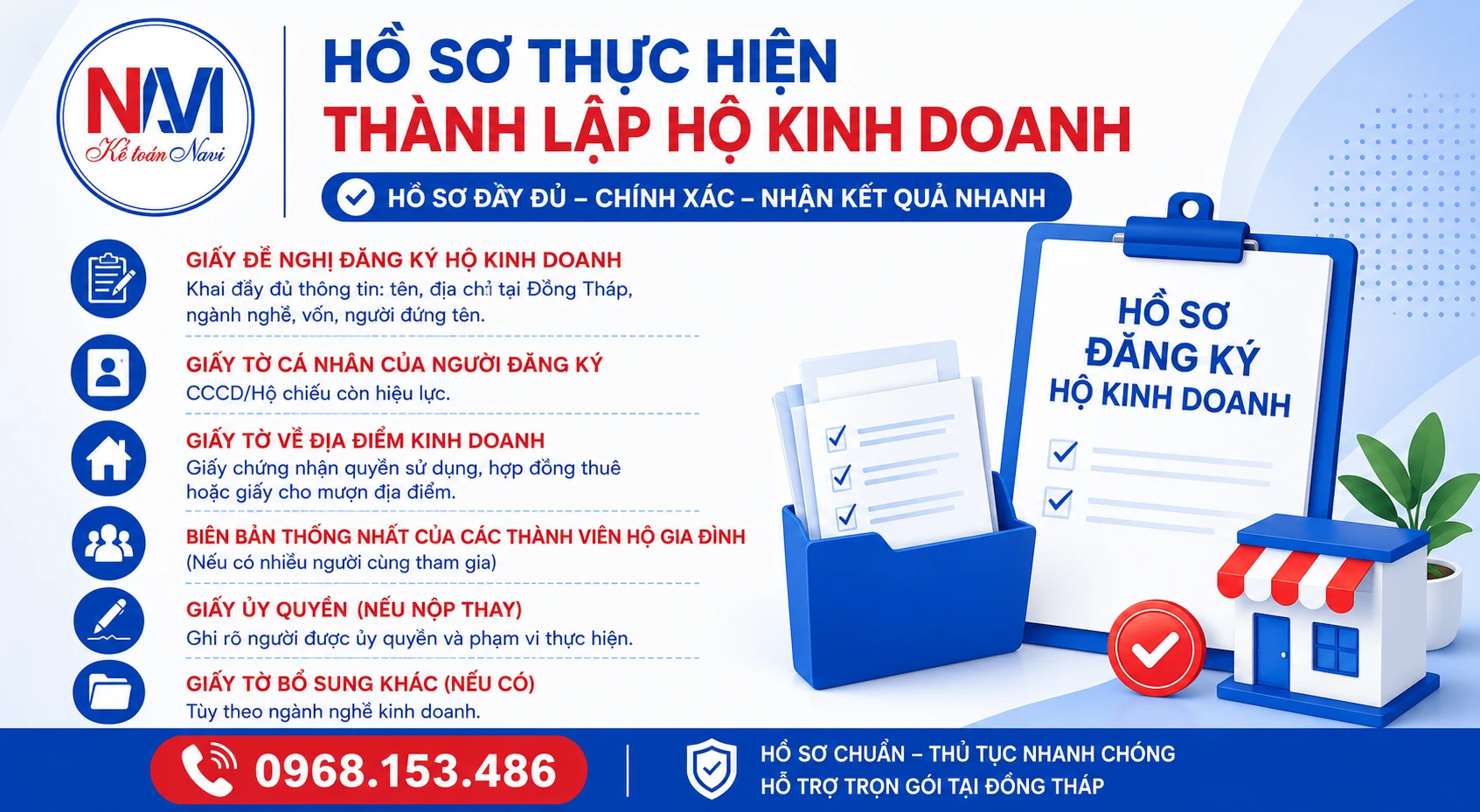 Hồ sơ thành lập hộ kinh doanh Đồng Tháp