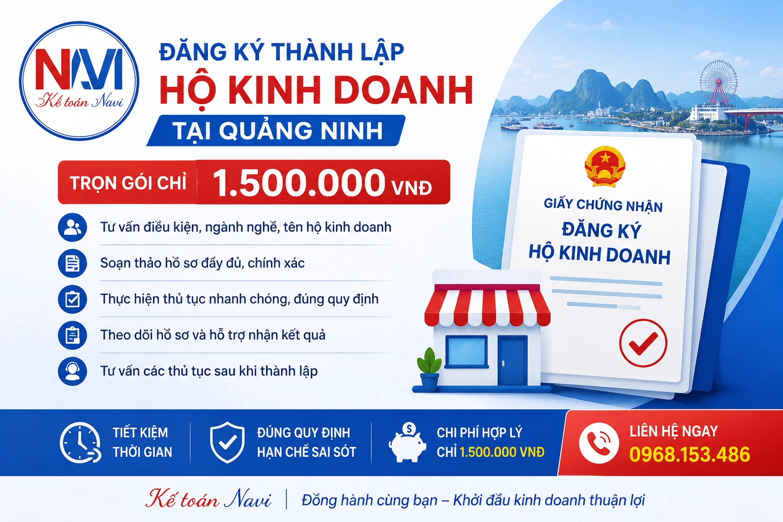 Chí phí thành lập hộ kinh doanh tại Quảng Ninh