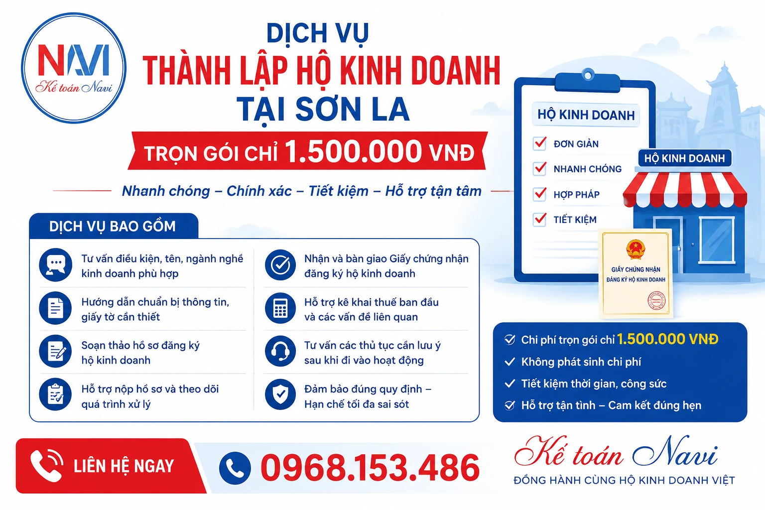 Chi phí đăng ký hộ kinh doanh tại Sơn La