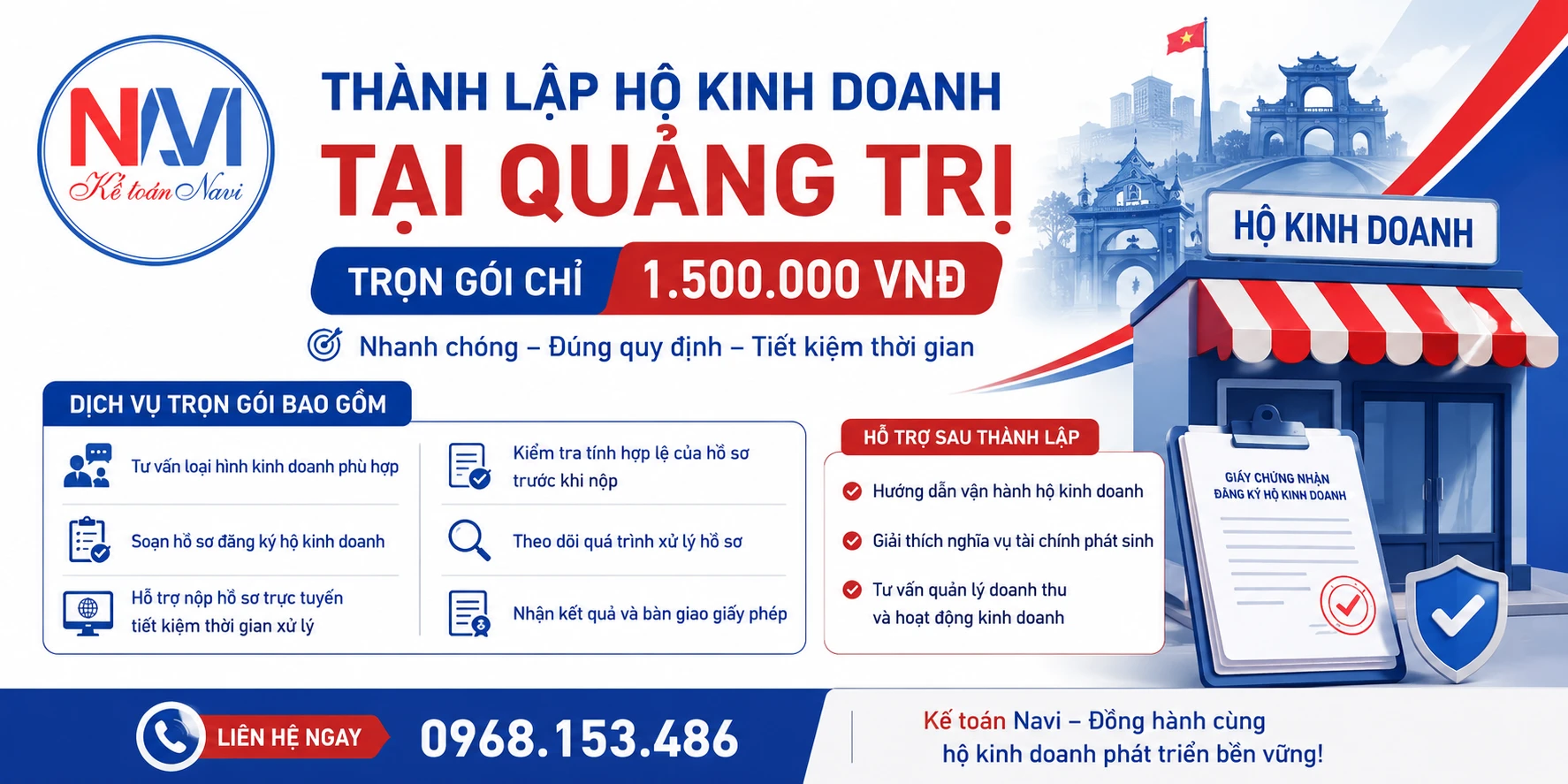 Chi phí thành lập hộ kinh doanh tại Quảng Trị