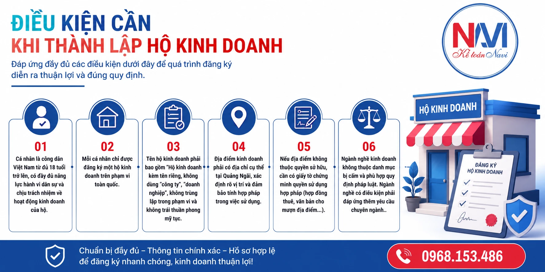 Điều kiện thành lập hộ kinh doanh tại Quảng Ngãi