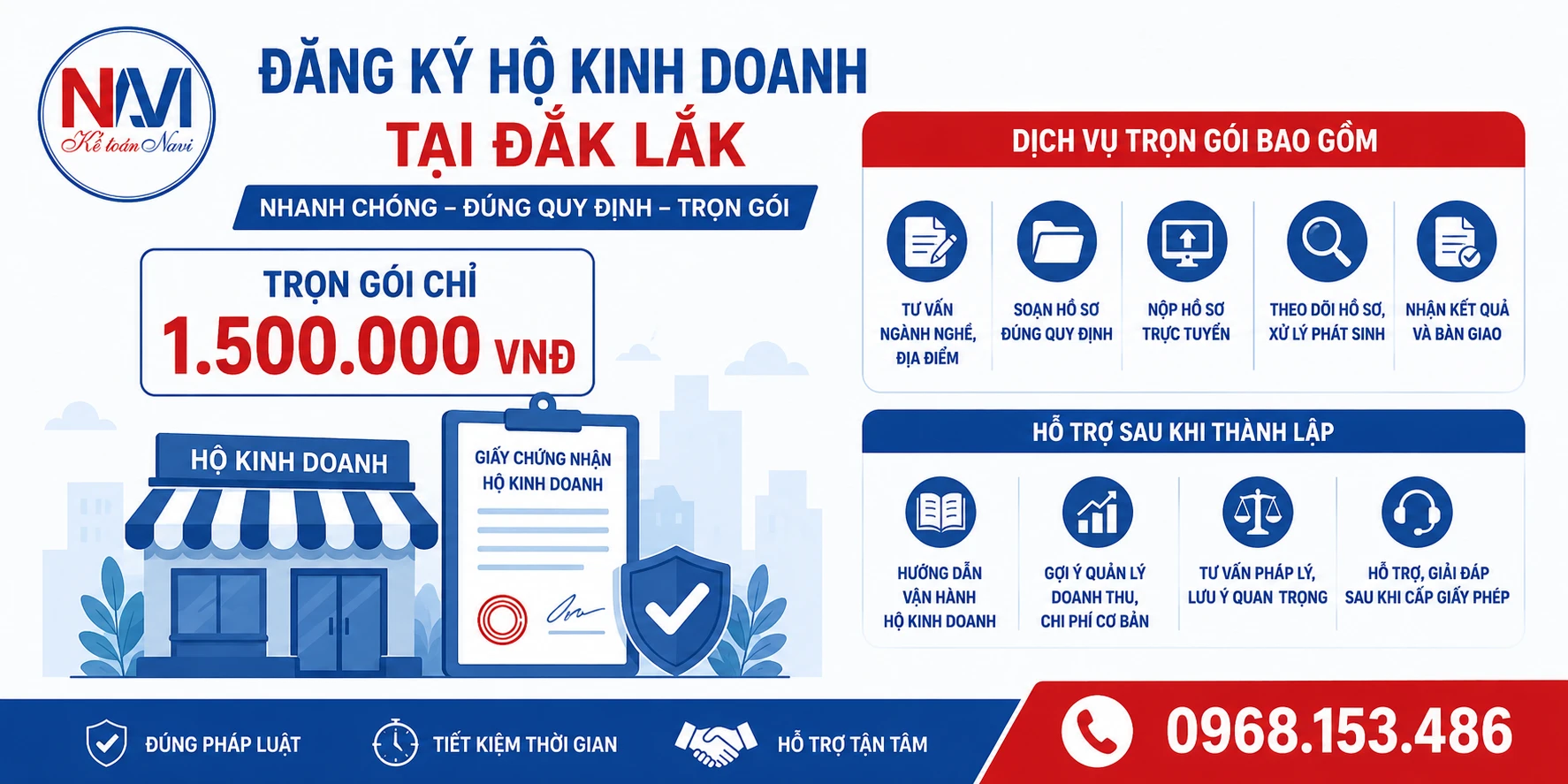 Chi phí đăng ký hộ kinh doanh tại Đắk Lắk
