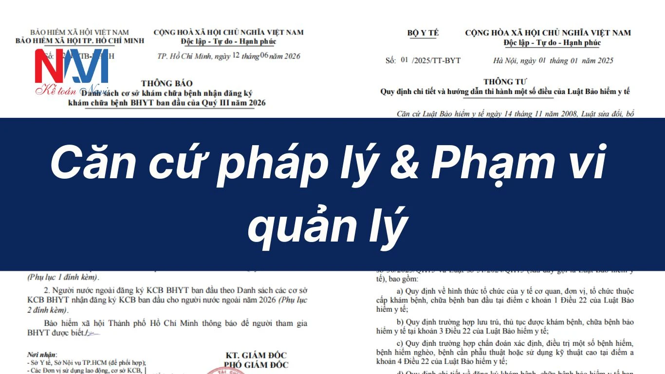 Căn cứ pháp lý và Phạm vi quản lý