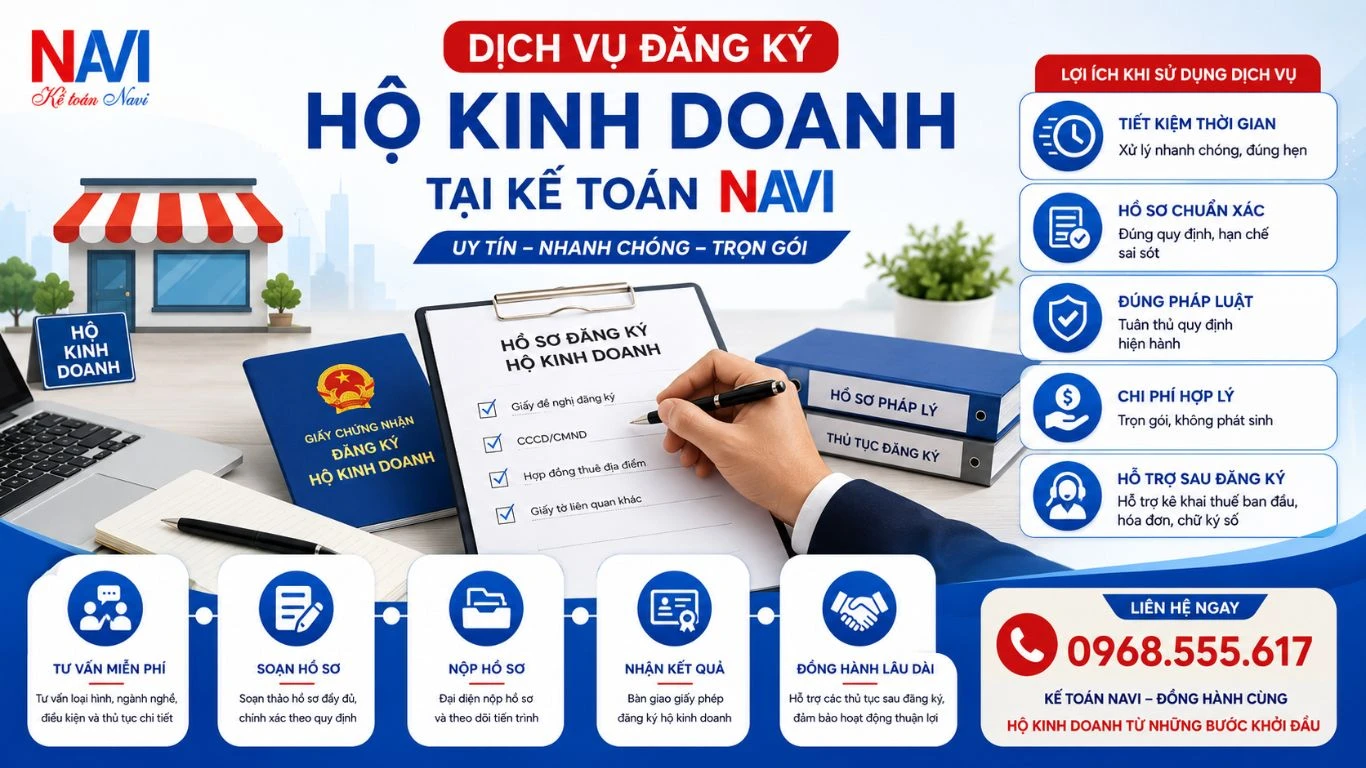 Dịch vụ đăng ký hộ kinh doanh tại Kế toán NAVI có gì nổi bật