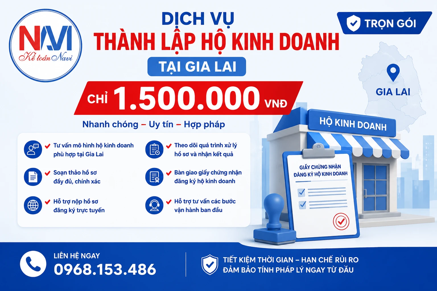 Chi phí thành lập hộ kinh doanh tại Gia Lai