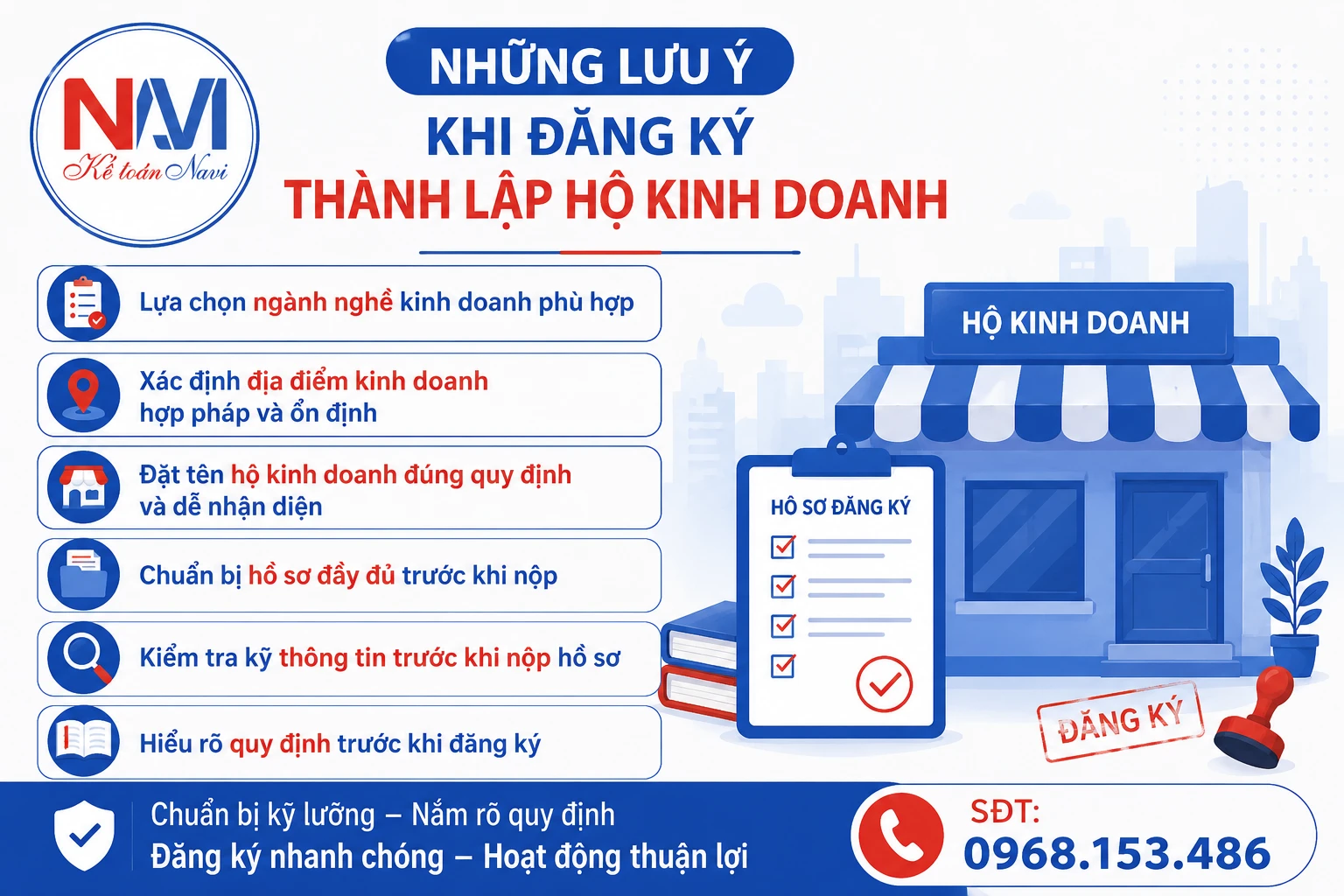 Lưu ý khi thành lập hộ kinh doanh tại Cao Bằng