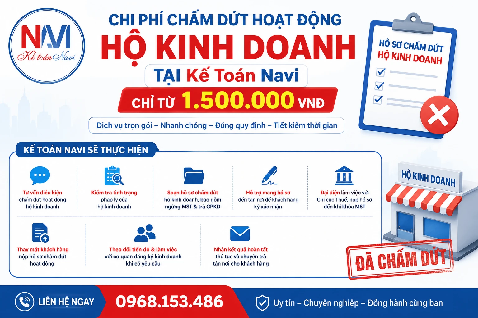 Chi phí chấm dứt hoạt động hộ kinh doanh