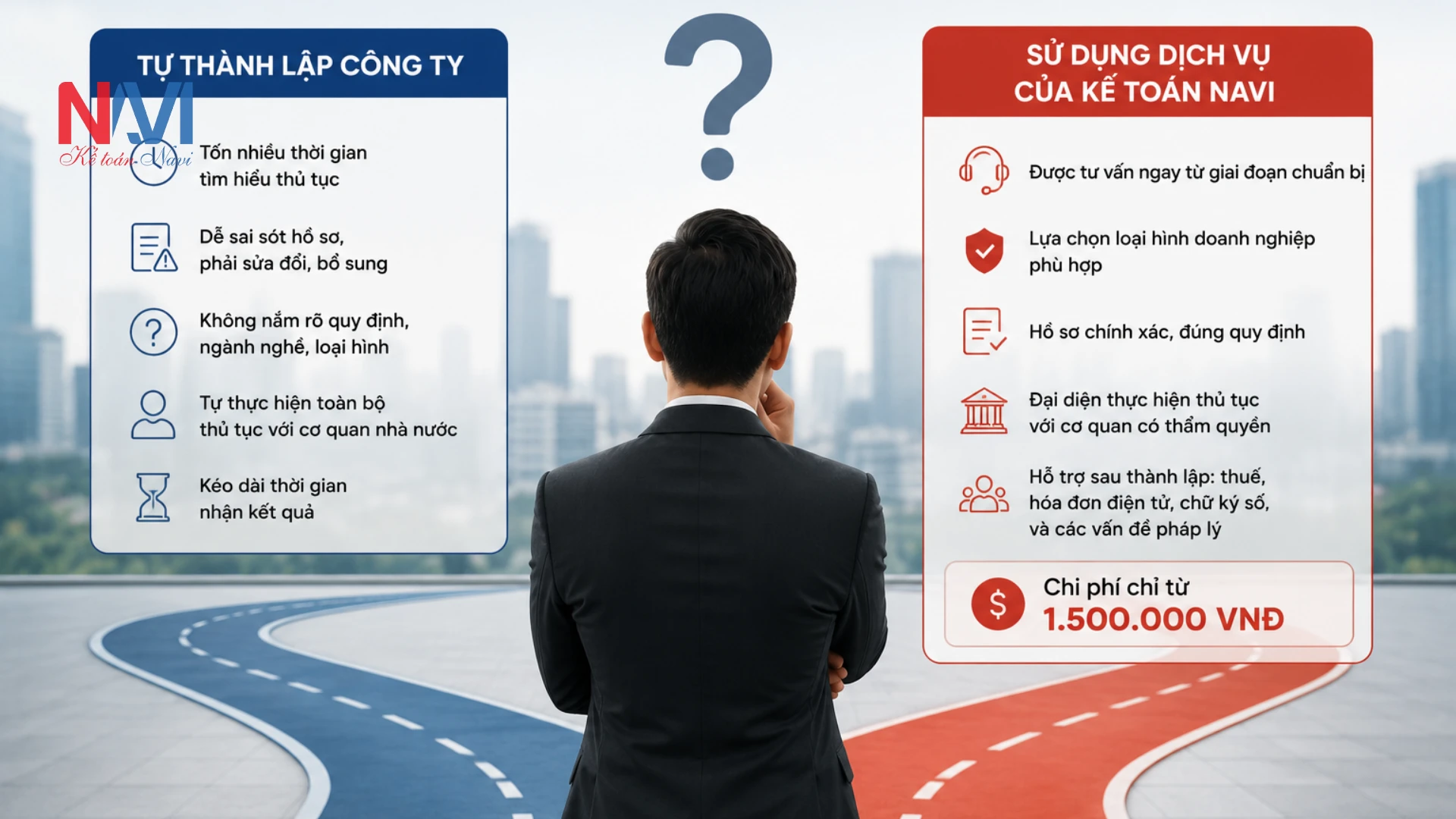 Nên tự thành lập hay sử dụng dịch vụ?
