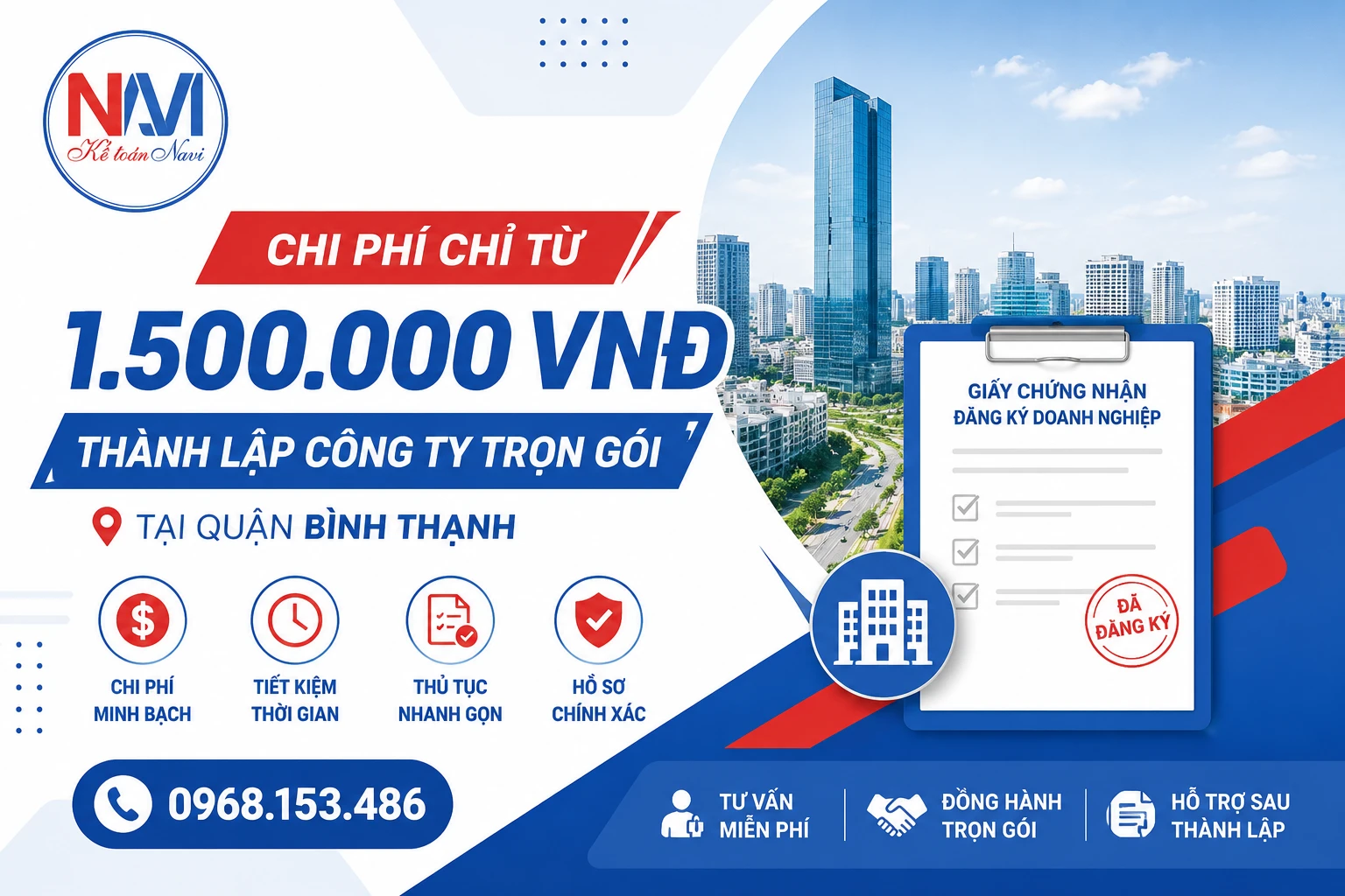 Chi phí thành lập công ty tại Bình Thạnh