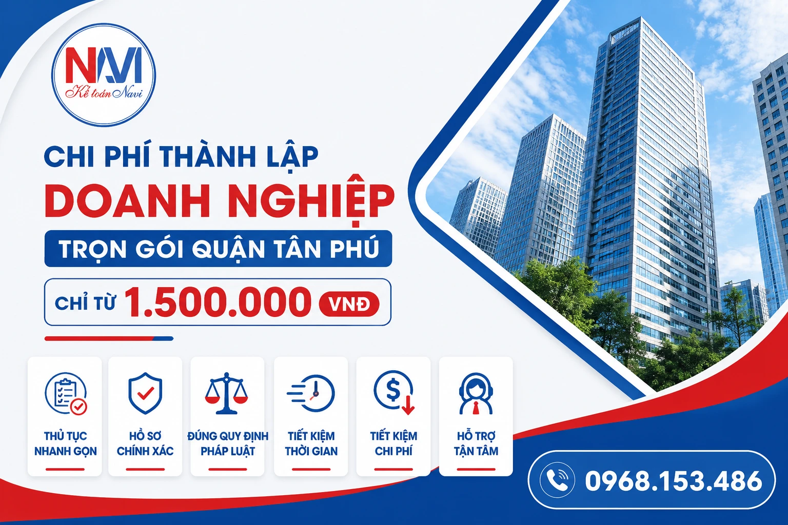 Chi phí thành lập doanh nghiệp tại Quận Tân Phú