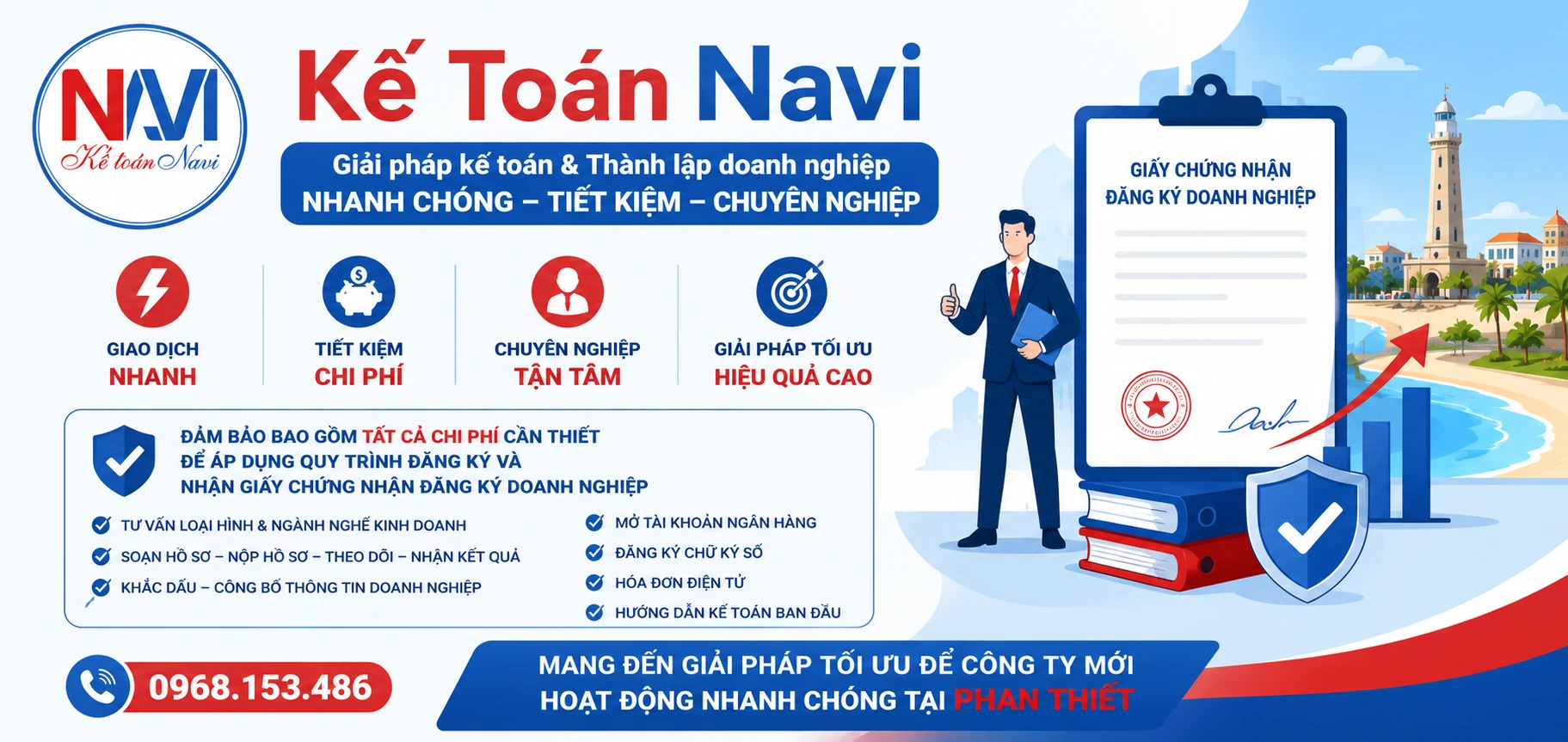 Chi phí thành lập công ty tại Phan Thiết