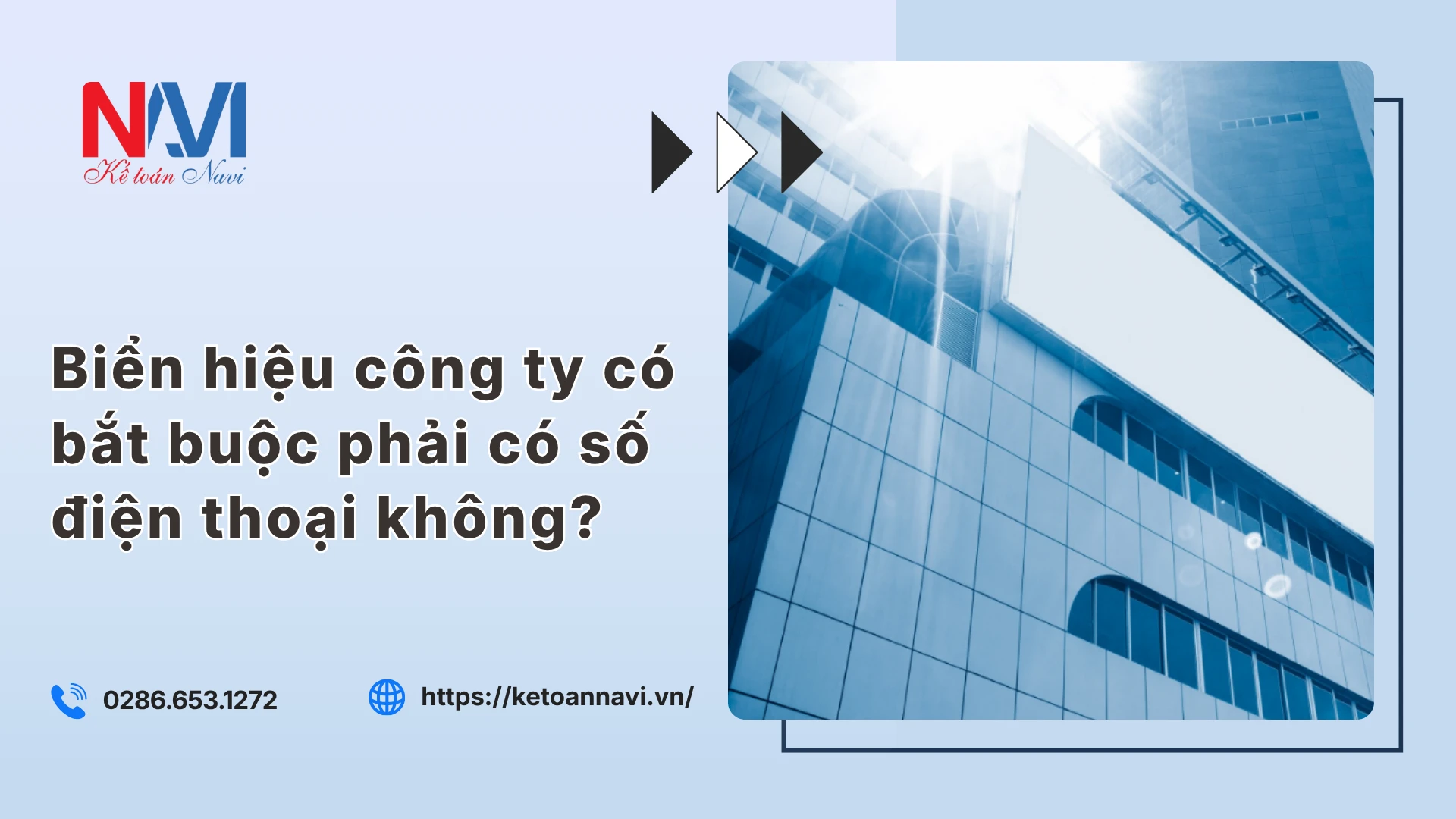 Biển hiệu công ty có bắt buộc phải có số điện thoại không