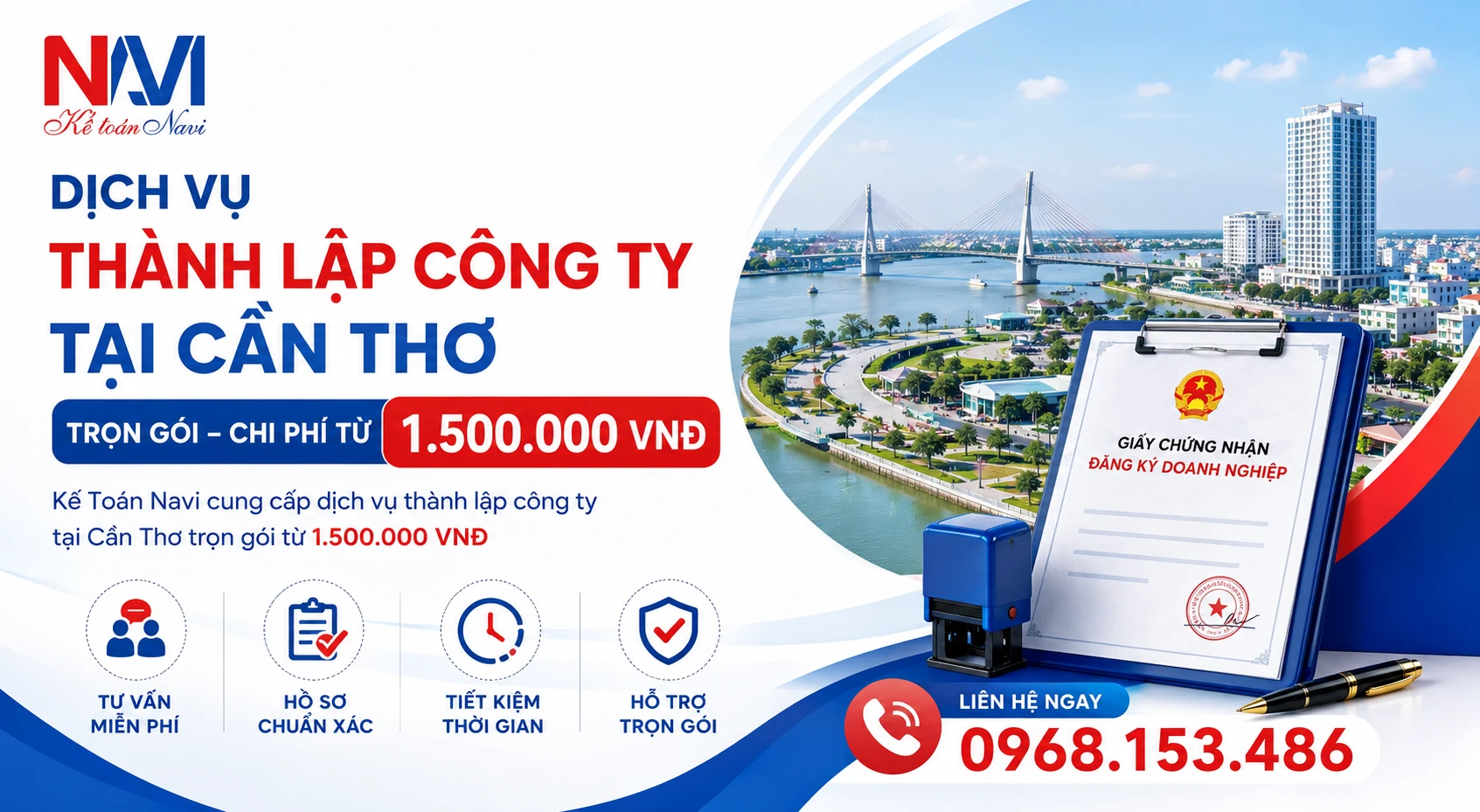 Chi phí thành lập công ty tại Cần Thơ