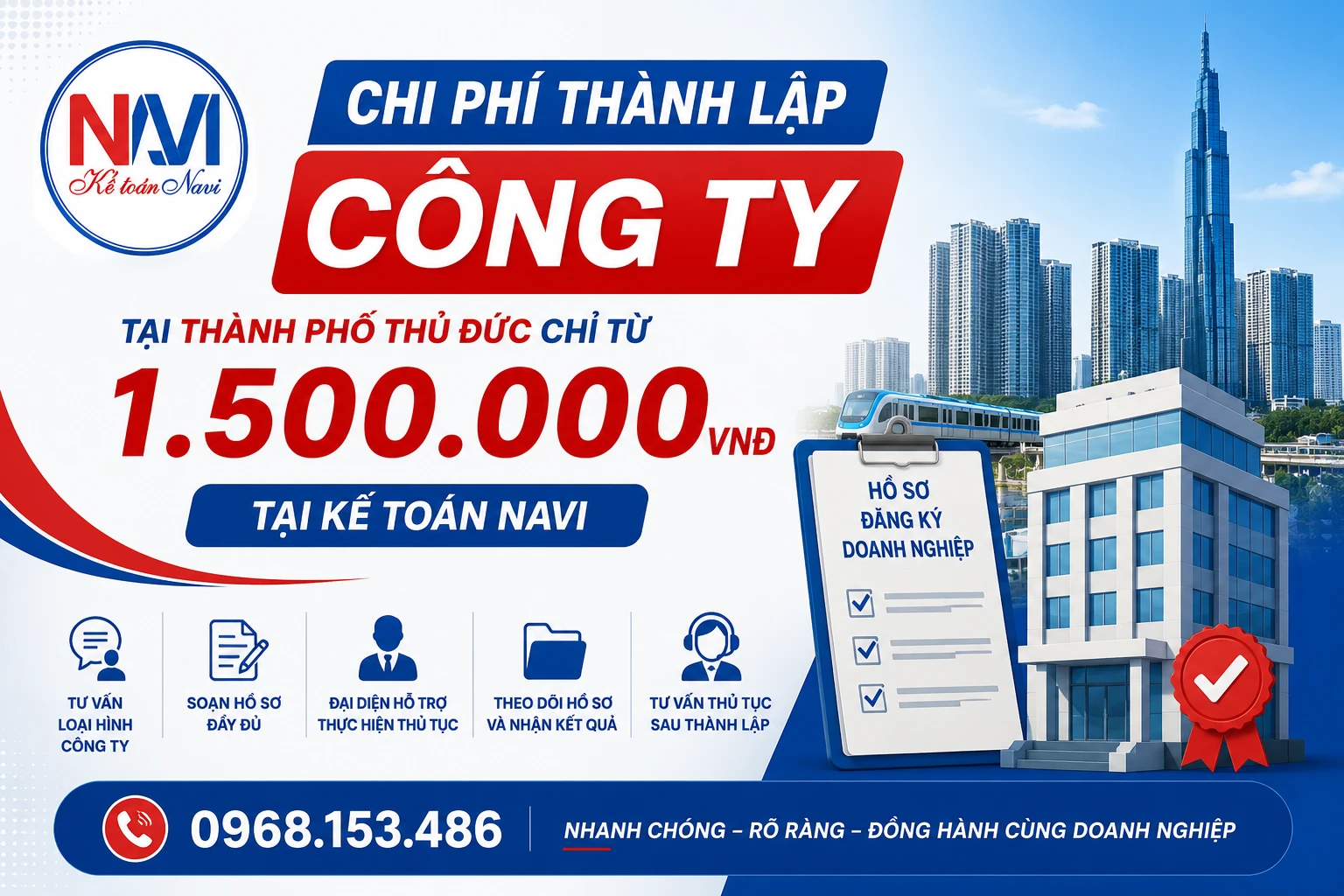 Chi phí thành lập công ty tại Thủ Đức