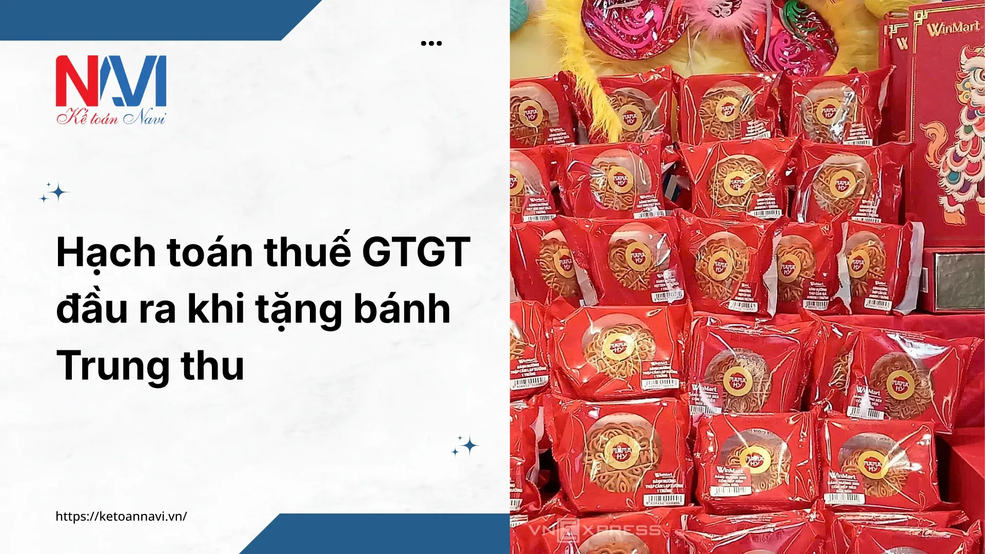 Hạch toán thuế GTGT đầu ra khi tặng bánh Trung thu
