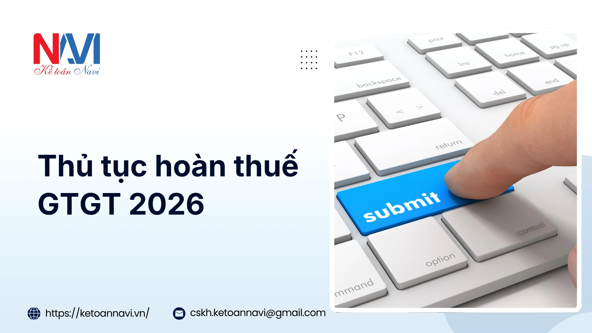 Thủ tục hoàn thuế GTGT 2026