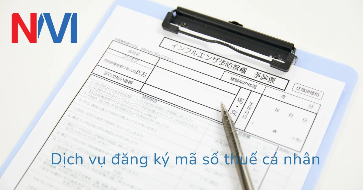 Dịch vụ đăng ký mã số thuế cá nhân