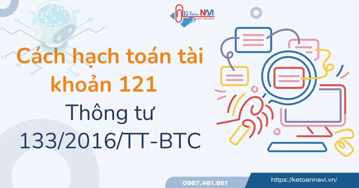 Hạch toán tài khoản 121 theo tt133