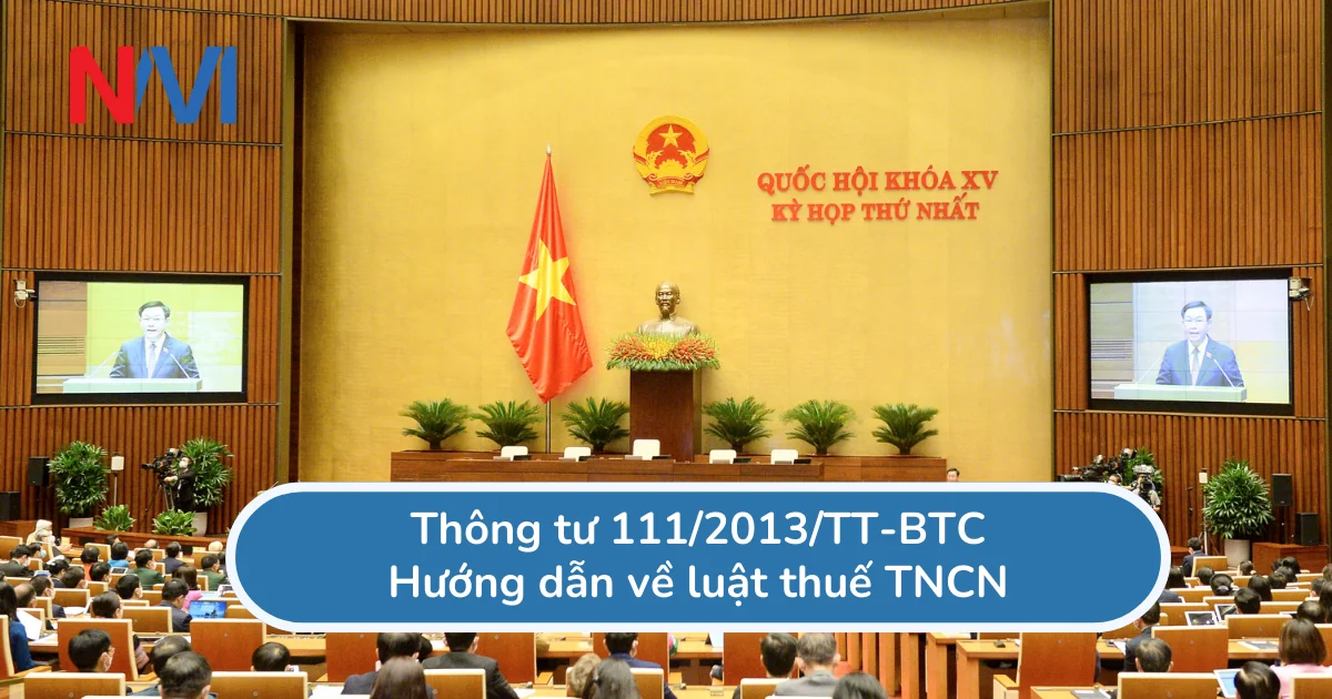 Thông tư 111/2013/TT-BTC Hướng dẫn về luật thuế TNCN Thông tư 111