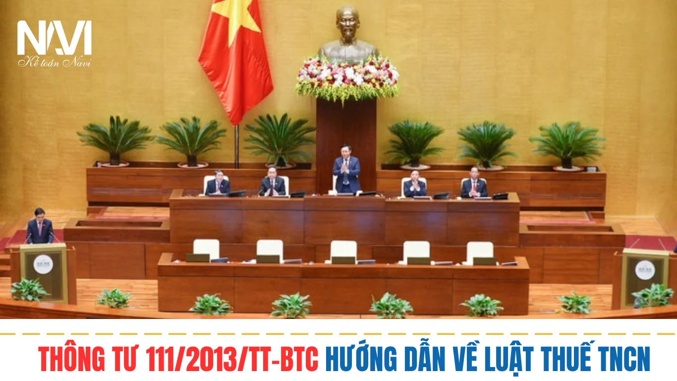 Thông tư 111/2013/TT-BTC Hướng dẫn về luật thuế TNCN