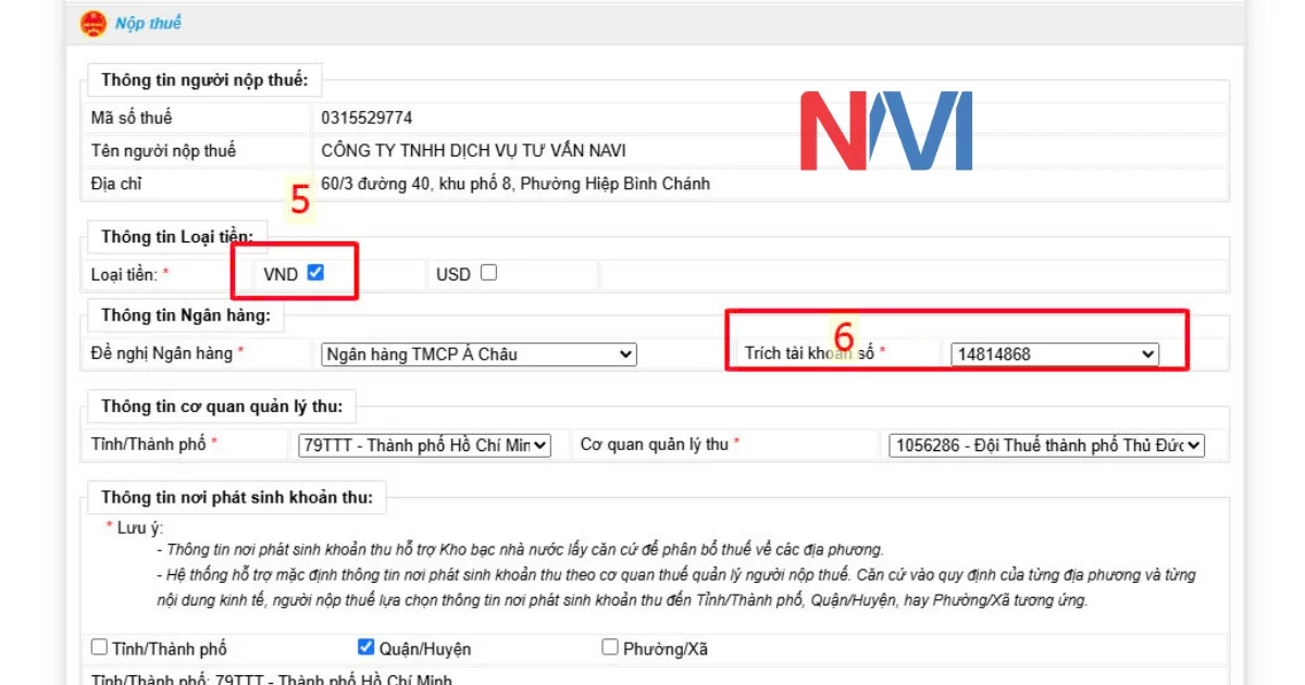 Cách nộp thuế môn bài năm 2025 qua mạng