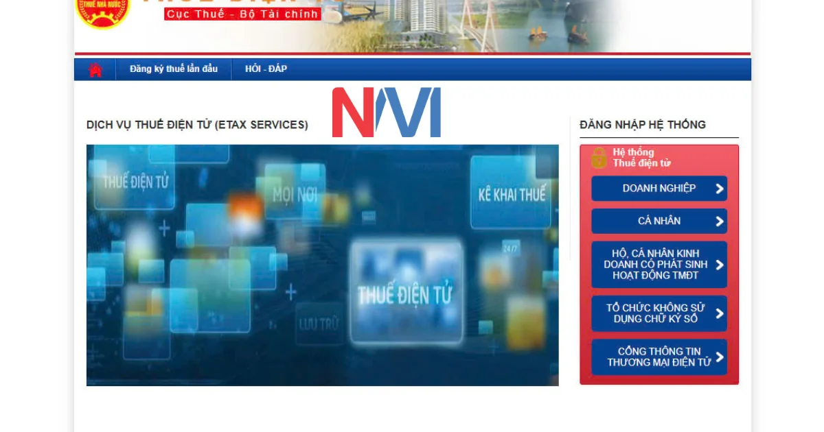 Hướng dẫn nộp Lệ phí môn bài qua mạng trên hệ thống thuế