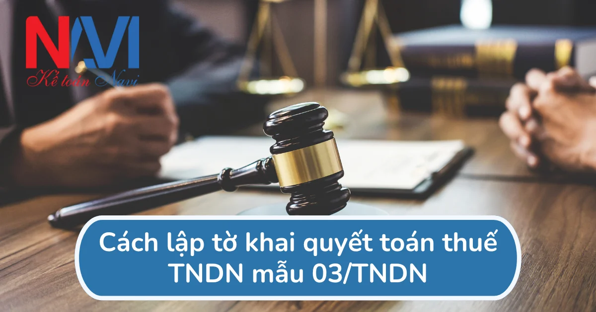 Cách lập tờ khai quyết toán thuế TNDN mẫu 03/TNDN Cách lập tờ khai quyết toán thuế TNDN mẫu 03/TNDN