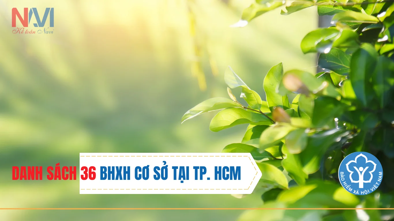 Danh sách 36 BHXH Cơ sở thuộc BHXH TP Hồ Chí Minh