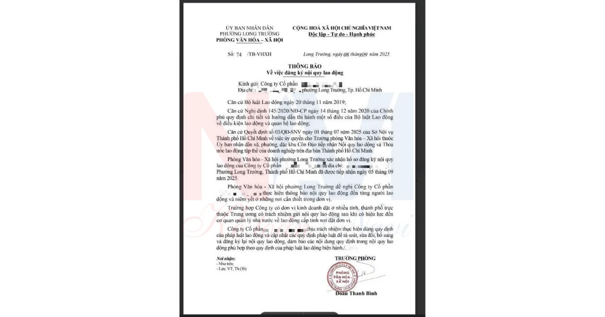 đăng ký nội quy lao động tại Kế Toán Navi