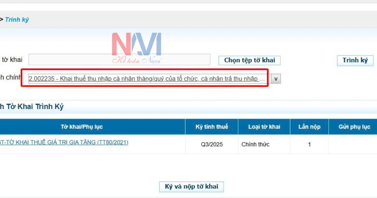 Hoàn tất việc nộp tờ khai thuế GTGT