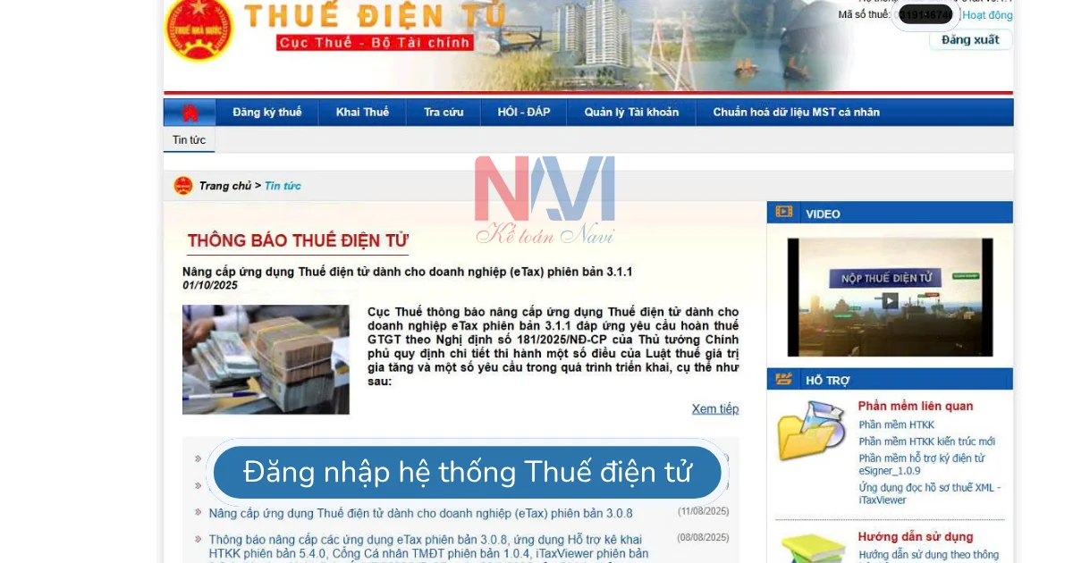 nộp báo cáo thuế Quý 3 năm 2025
