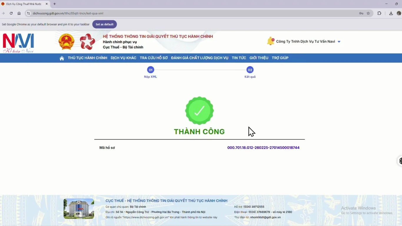 Nộp tờ khai quyết toán thuế TNCN