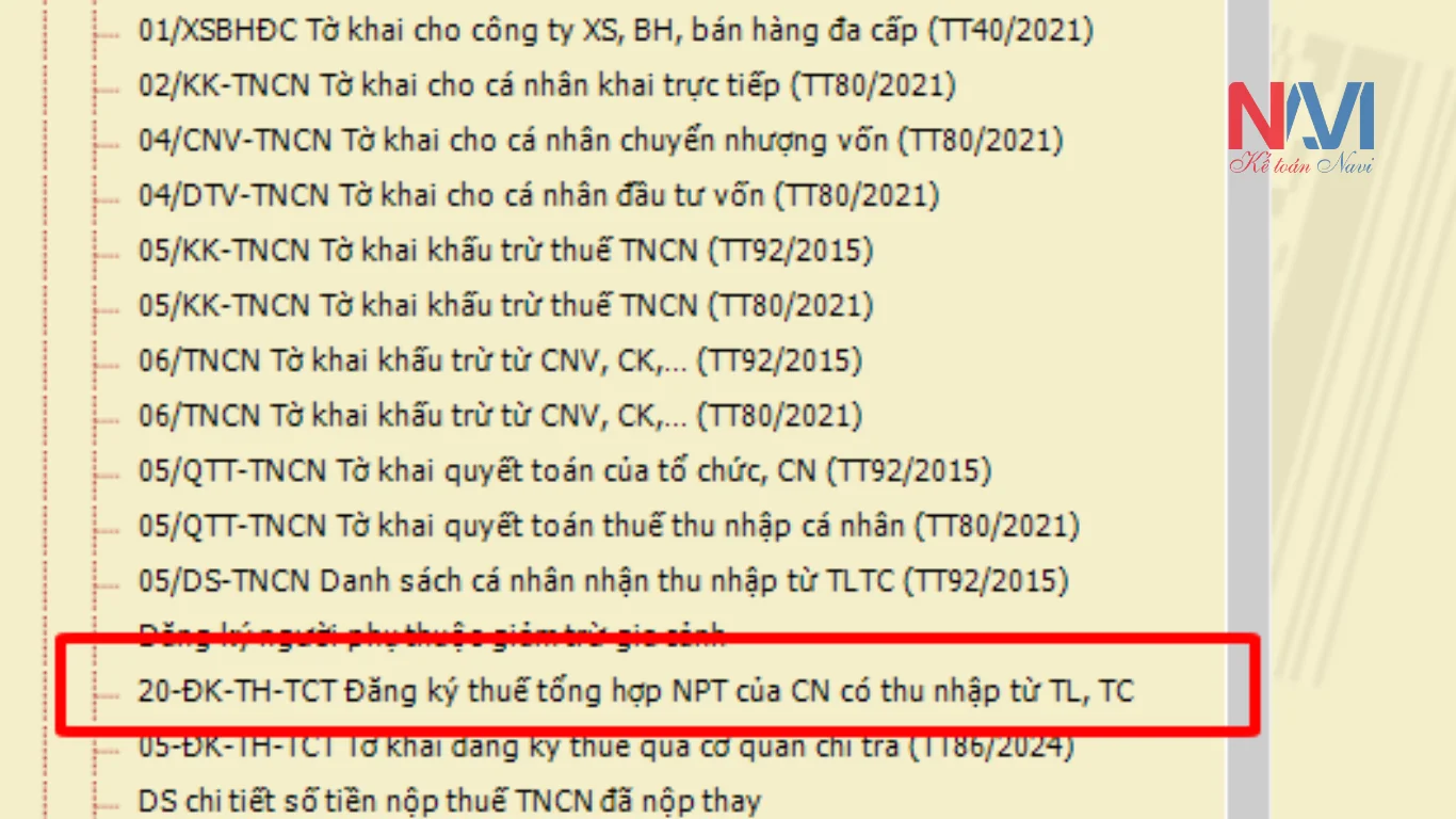 Đăng ký người phụ thuộc giảm trừ gia cảnh