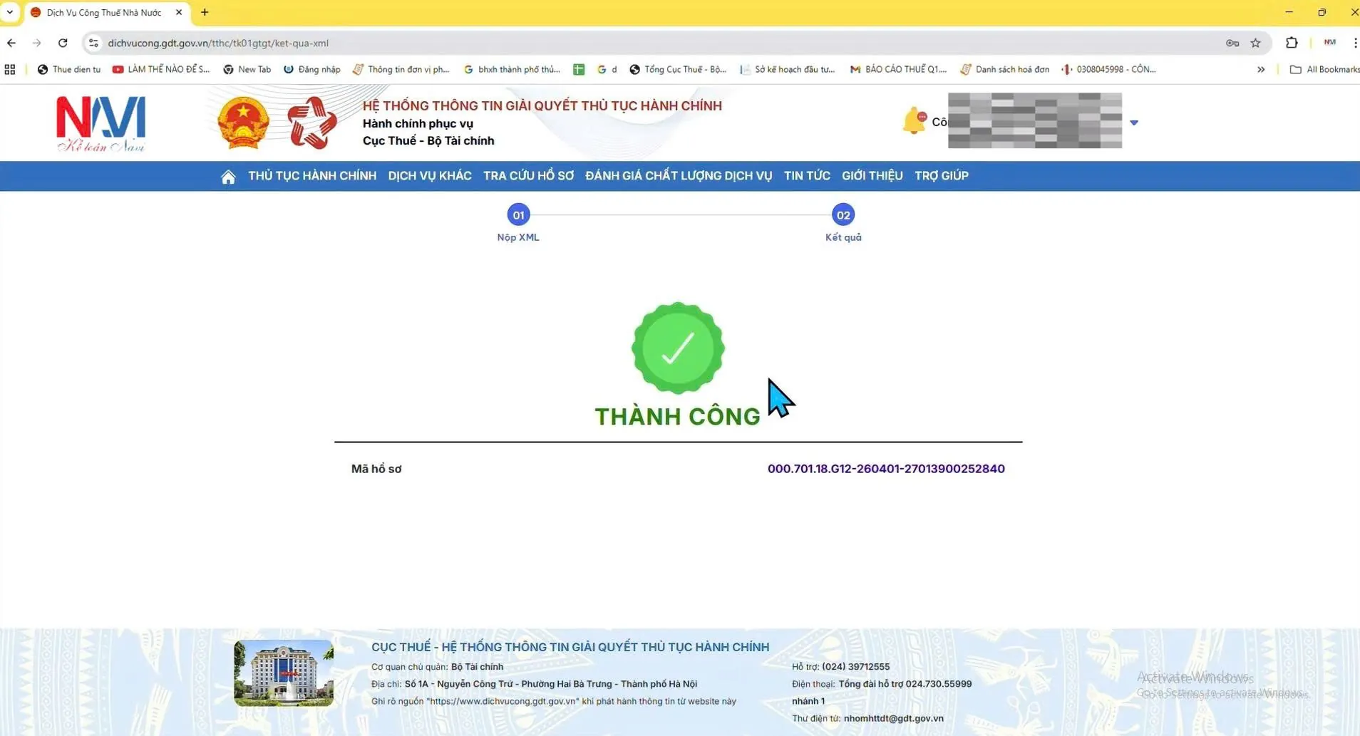 Hướng dẫn nộp Báo Cáo Thuế Quý 1-2026 trên Cổng dịch vụ công Quốc Gia 