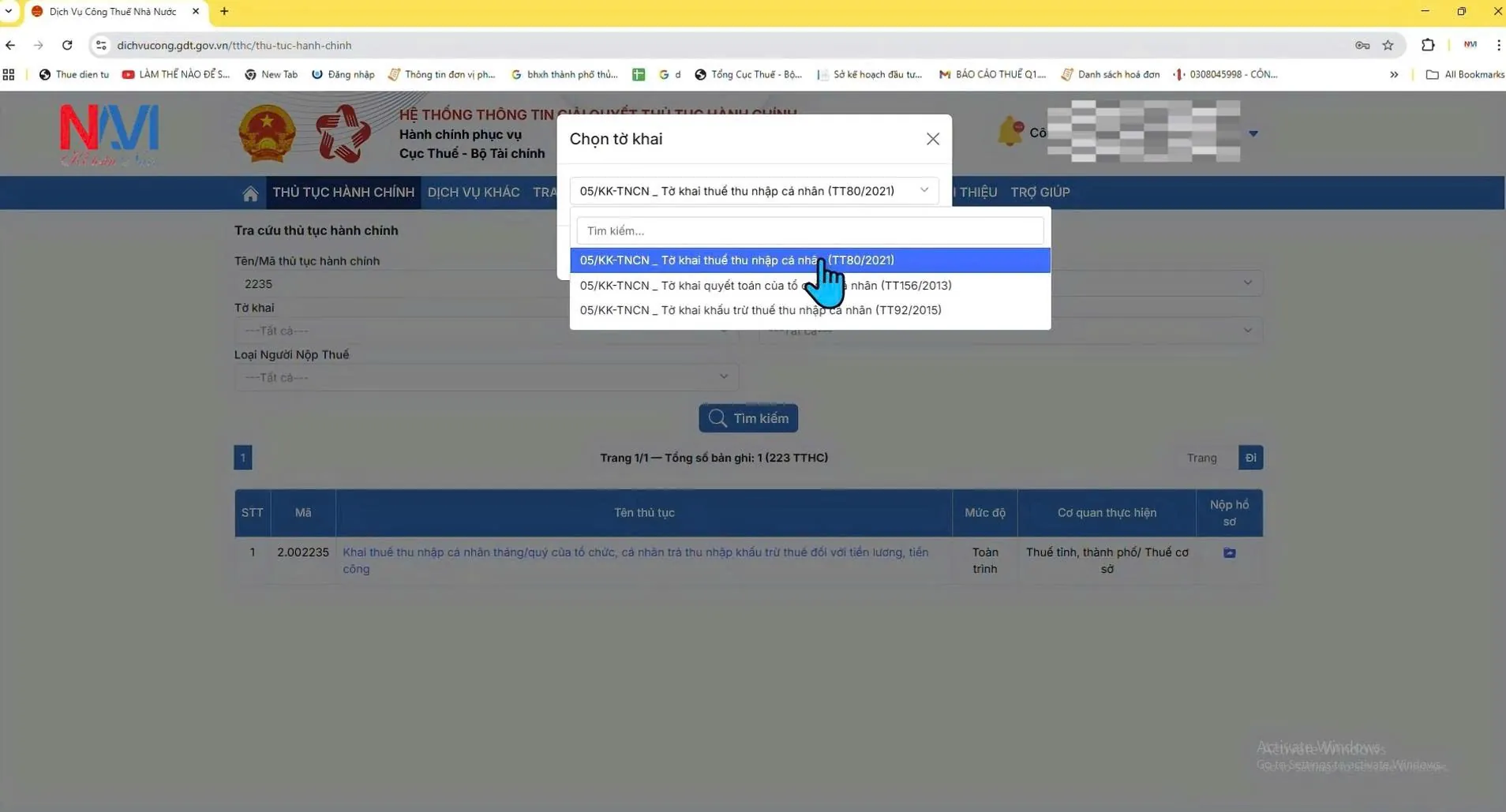 Hướng dẫn nộp Báo Cáo Thuế Quý 1-2026 trên Cổng dịch vụ công Quốc Gia 